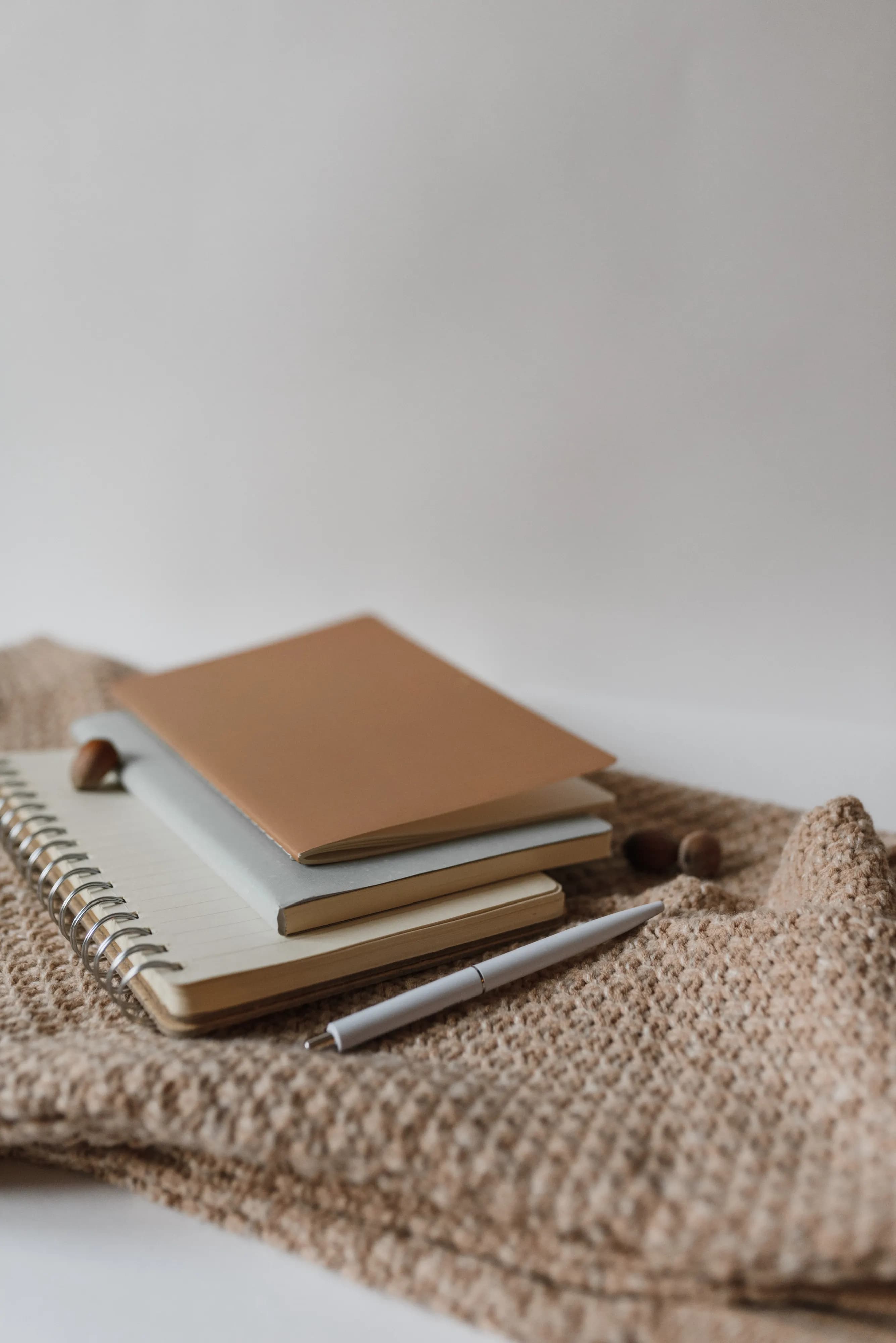 Notebook with a foiled logo